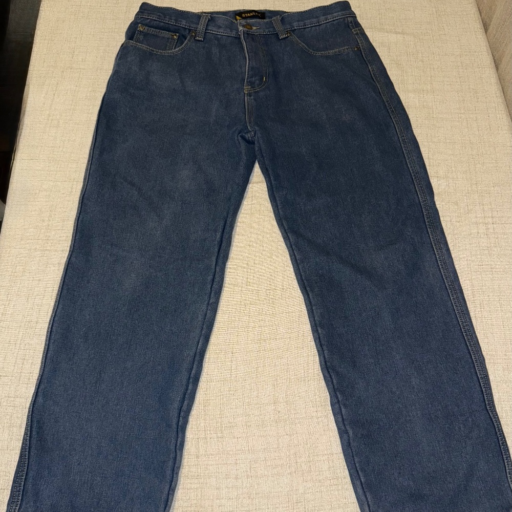 Stanley | Men's Lined Denim Jeans | Size 34 X 32